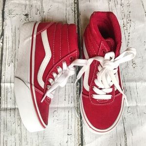 Kids Vans Old Skool Red Hi-Tops - Toddler size 11